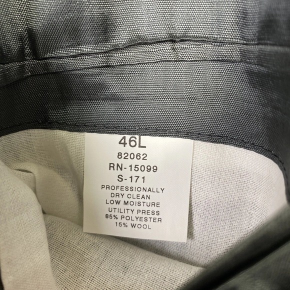 David Taylor Blazer Gray 46L Crested Gold Buttons Wool Blend Academia Regency - Picture 5 of 13